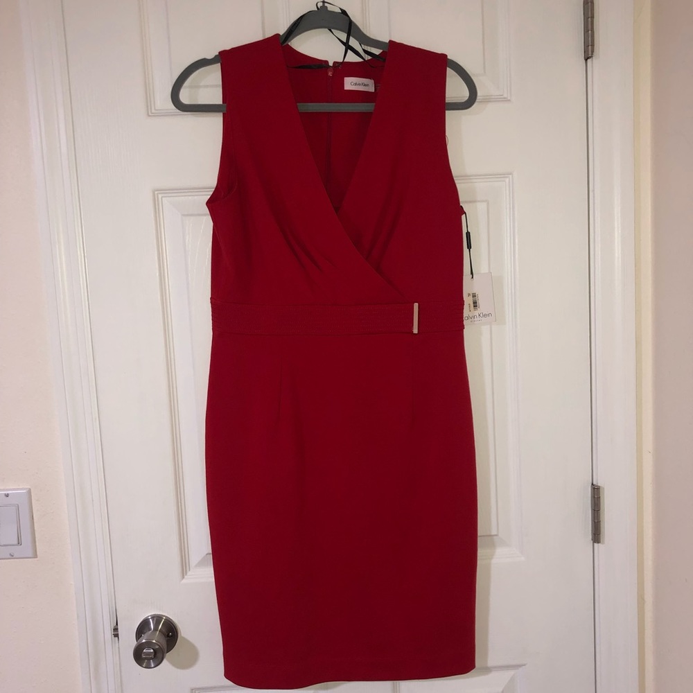 Red Calvin Klein Dress
